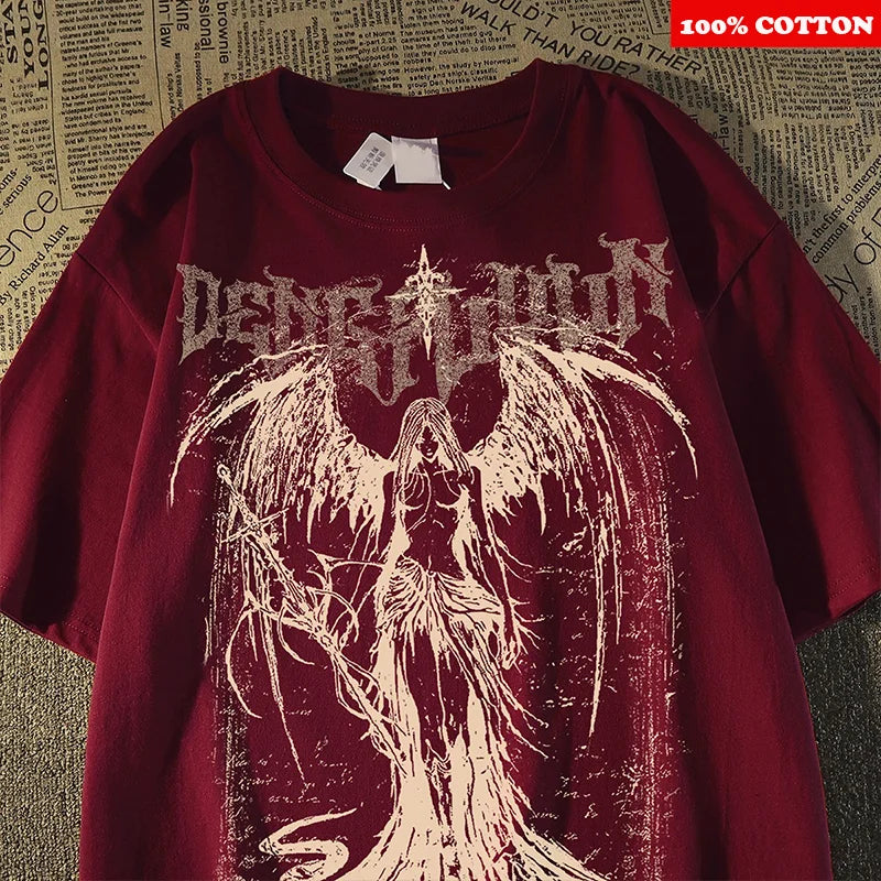 Cotton Retro Angel Tee