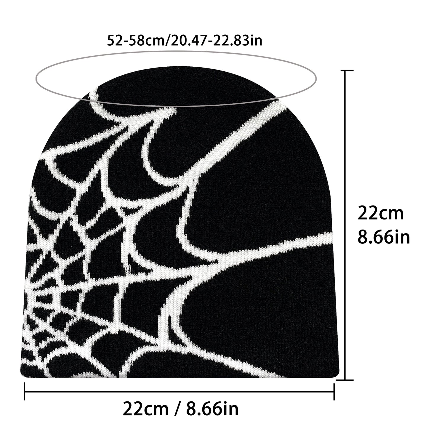 Y2K Spider Web Beanie